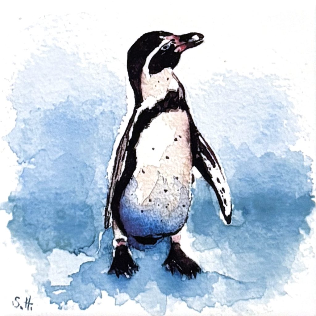 Fliese Pinguin stehend
