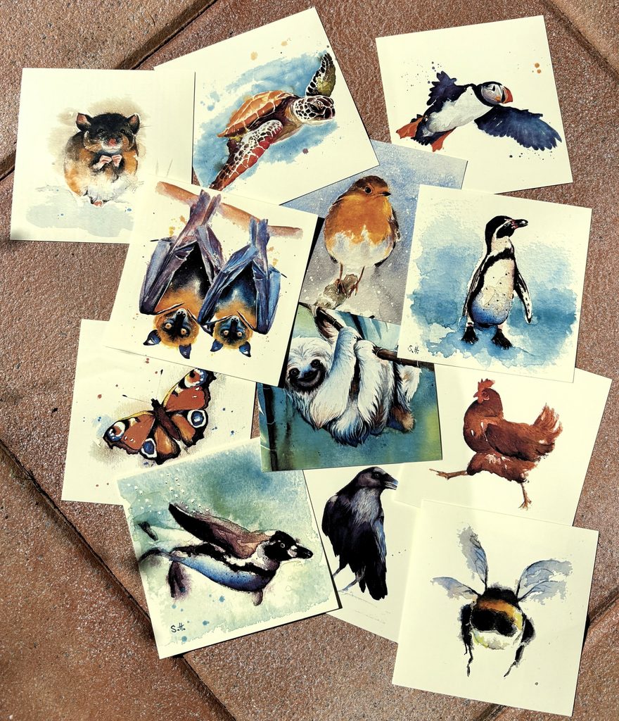 Decals mit Aquarellmotiven für Fliesen